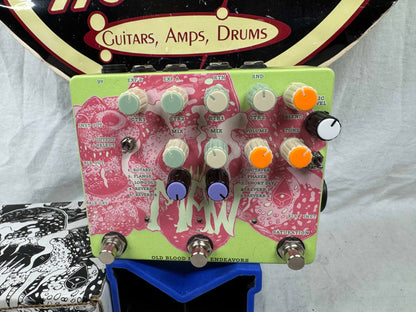 Old Blood Noise Endeavors OBNE MAW Microphone Audio Workstation Vocal Instrument Multi-Effects XLR Pedal with Box