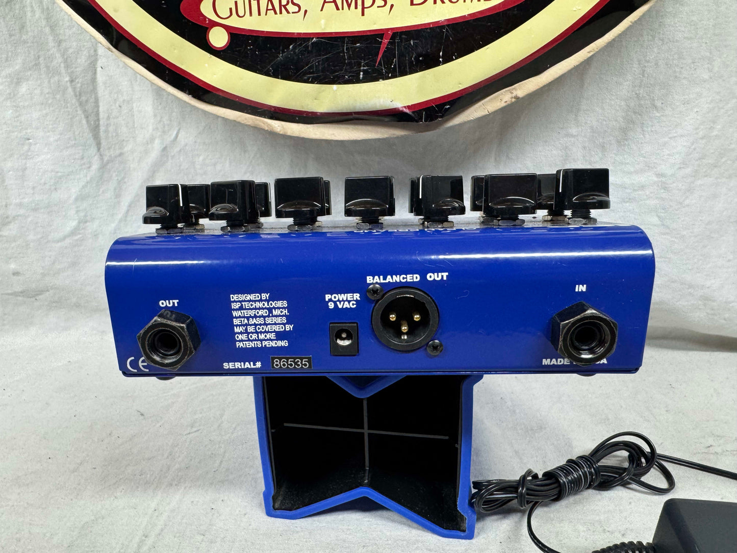 ISP Technologies Beta Bass Preamp Pedal with Power Supply