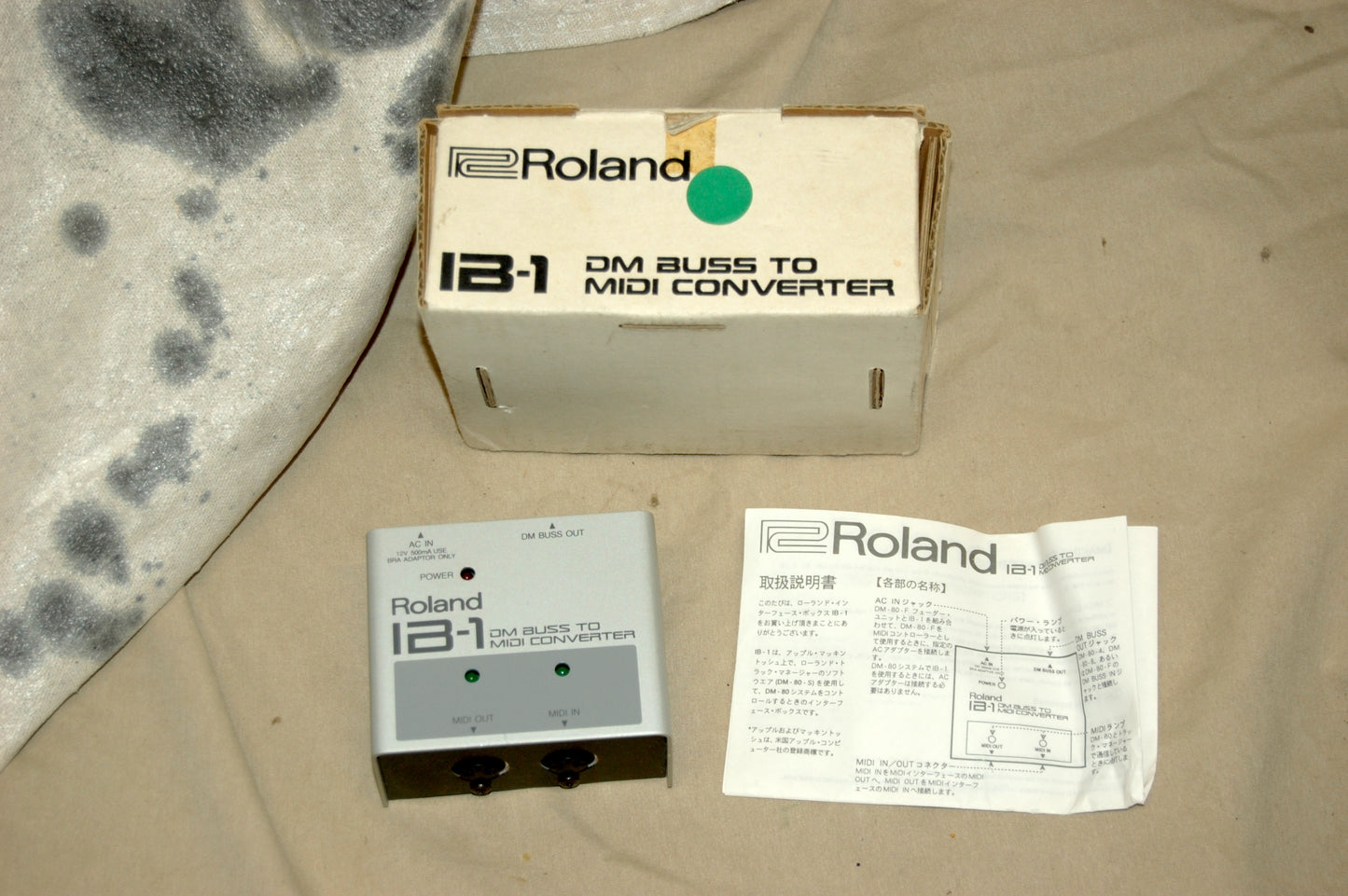 Roland IB-1 DM Buss to MIDI Converter with Box