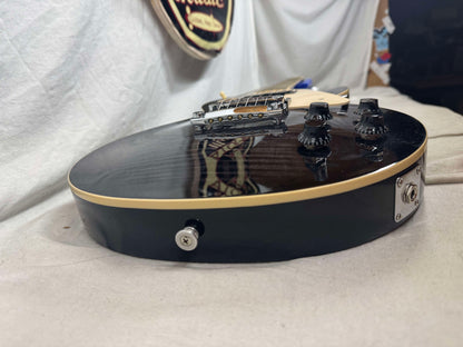 Gibson LPTP19E2CH3 Les Paul Traditional Pro V Flame Top Guitar with Case 2023 - Transcluent Ebony Burst
