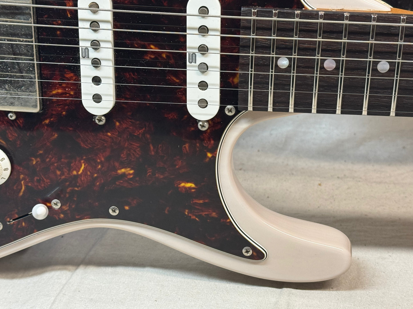 Ibanez Prestige AZ Series AZ2204N-AWD AZ2204 Guitar with Case - MIJ Made In Japan 2023 - Antique White Blonde