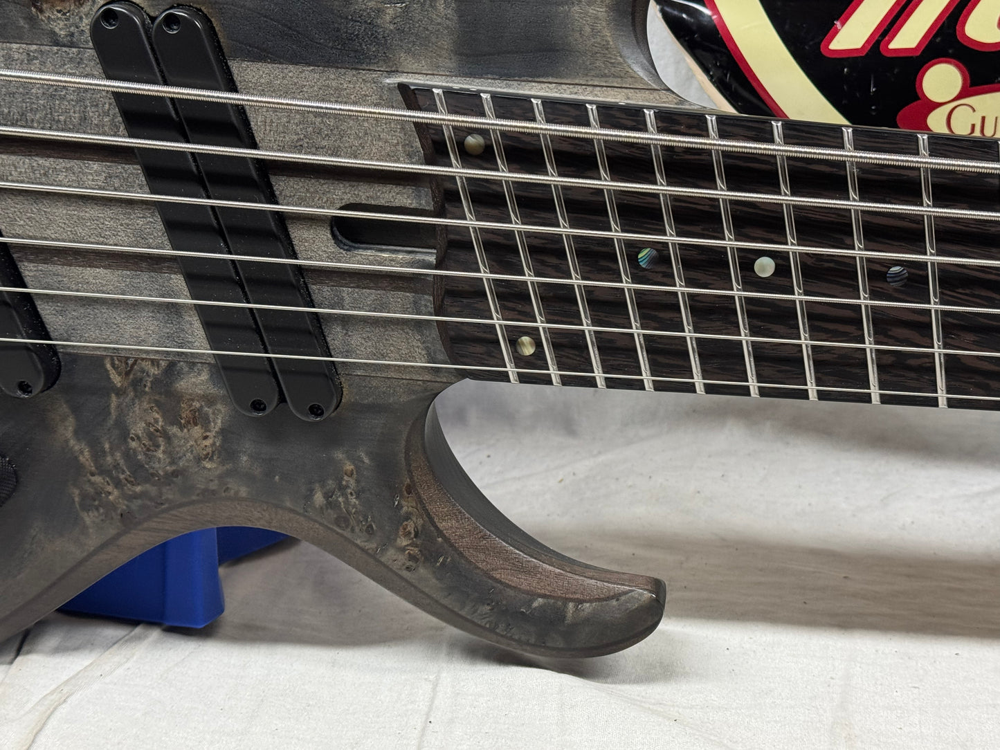 Ibanez BTB Series BTB806MS-TGF 6-string Multiscale Bass with Soft Case 2022 - Transparent Gray Flat