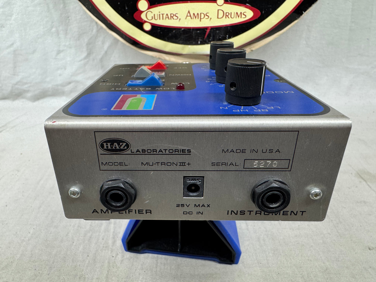 Haz Laboratories Mu-Tron III+ iii plus 3+ Envelope Filter Pedal with Power Supply - missing 1 foot