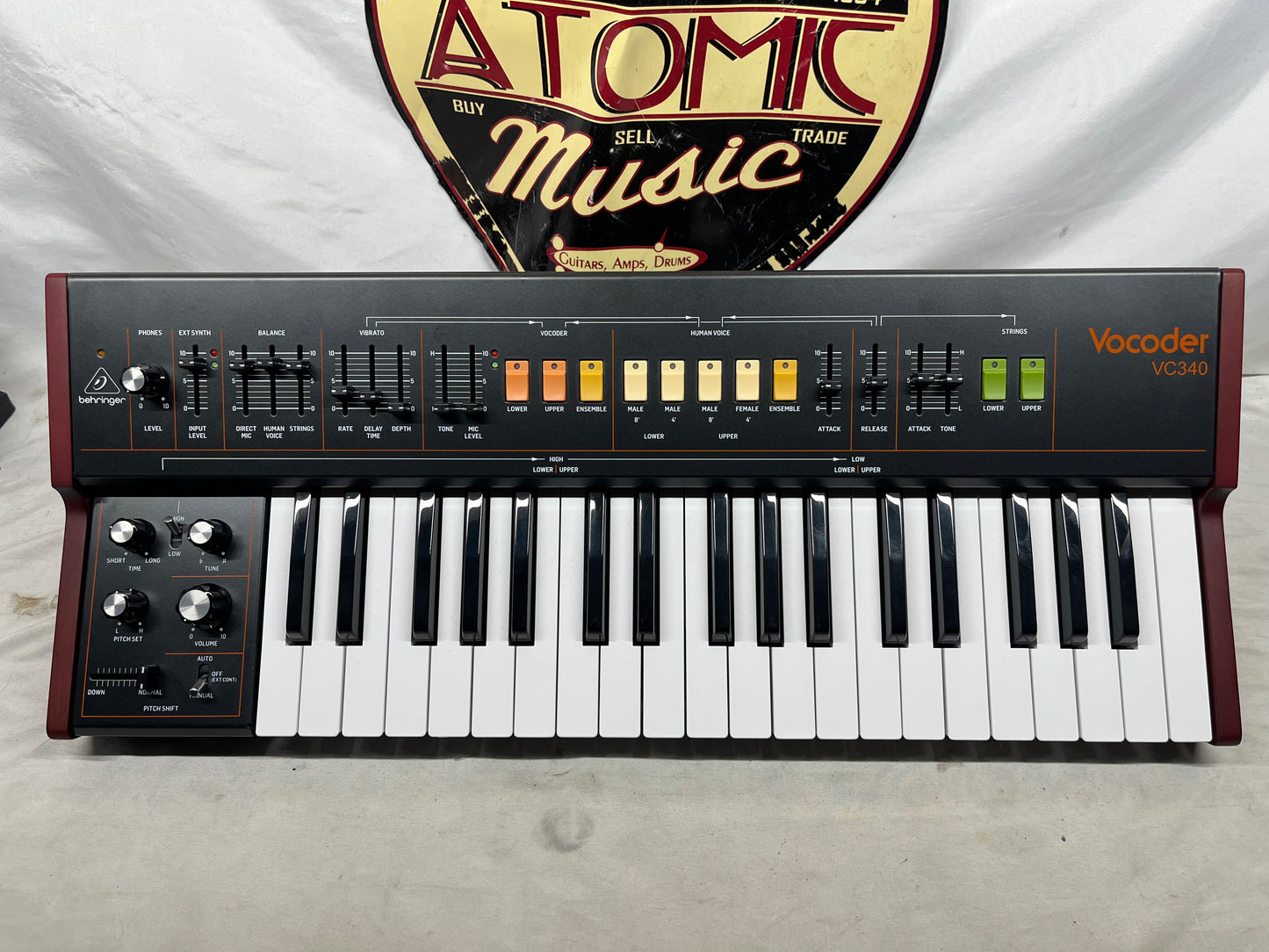 Behringer VC340 37-Key Analog Vocoder Synthesizer Keyboard