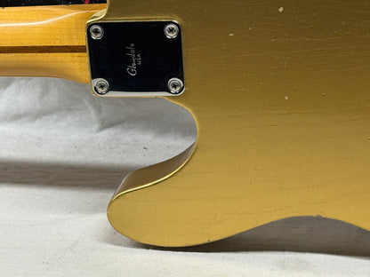 Fender USA Custom Shop Limited Edition Full Throttle Esquire Relic Telecaster Guitar with Case 2003 - Gold / Maple neck