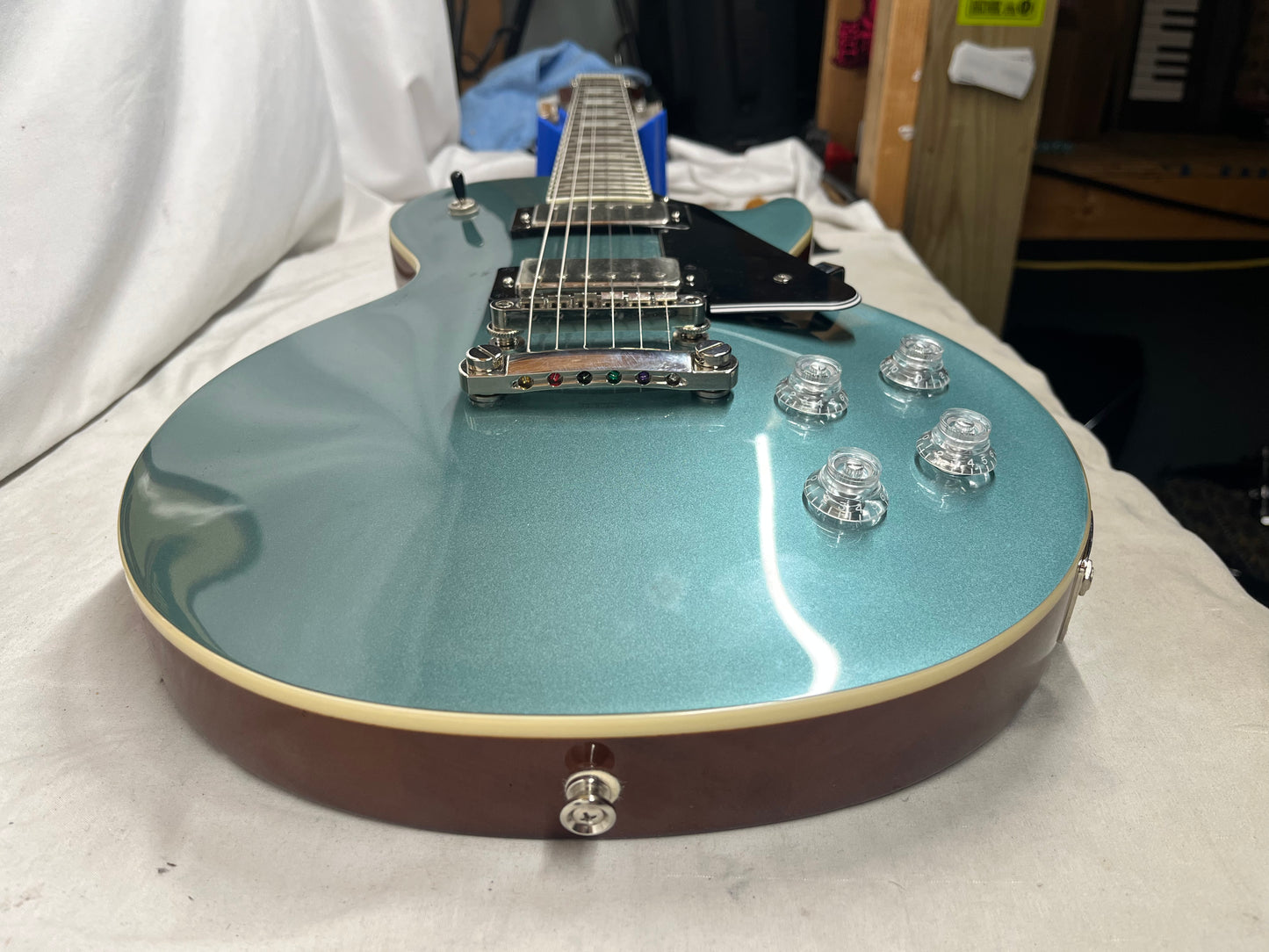 Epiphone Les Paul Modern Singlecut Electric Guitar - Faded Pelham Blue