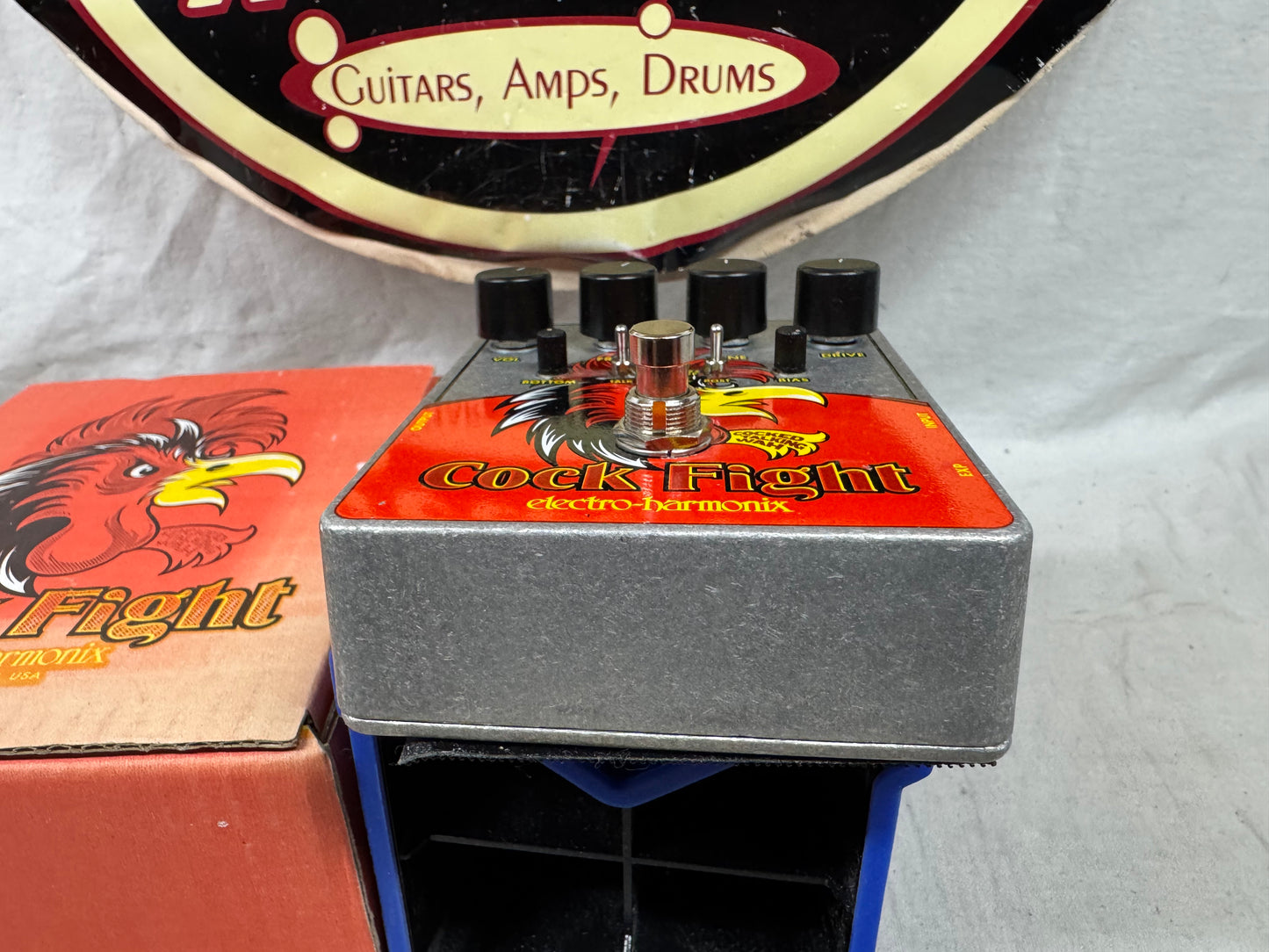 Electro-Harmonix Cock Fight cockfight Cocked Talking Wah Filter Pedal with Box
