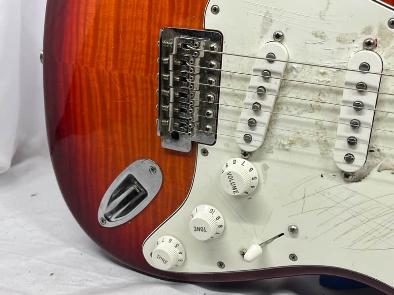Fender Standard Stratocaster Strat Plus Top Electric Guitar - Image 5
