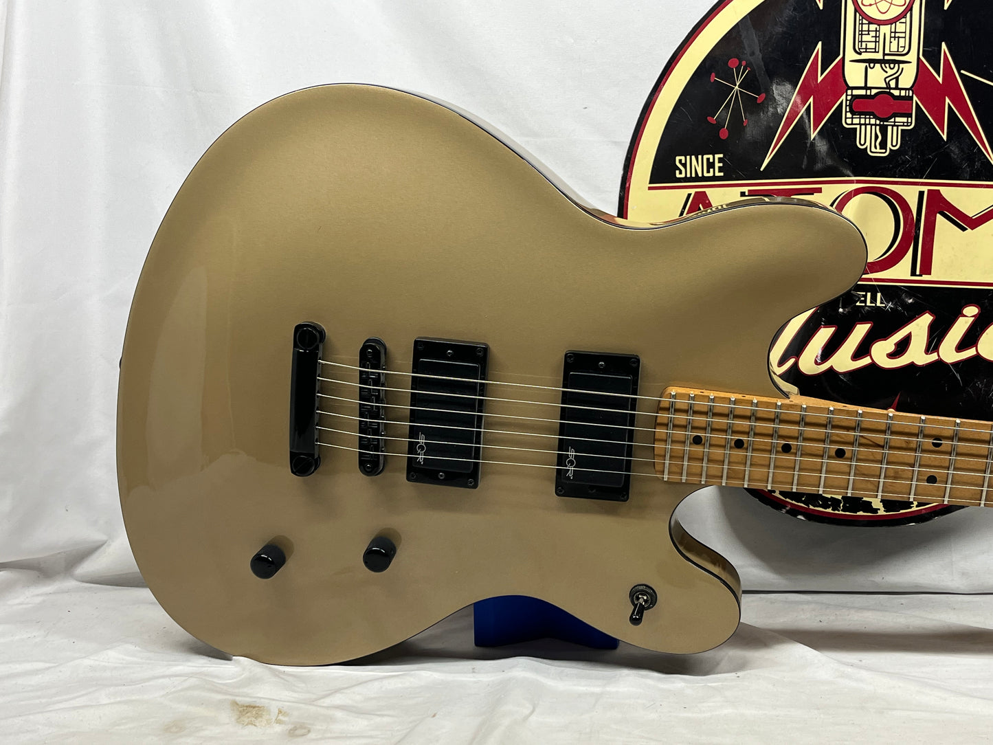 Squier Contemporary Active Starcaster HH Electric Guitar - Shoreline Gold