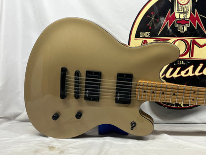 Squier Contemporary Active Starcaster HH Electric Guitar - Shoreline Gold