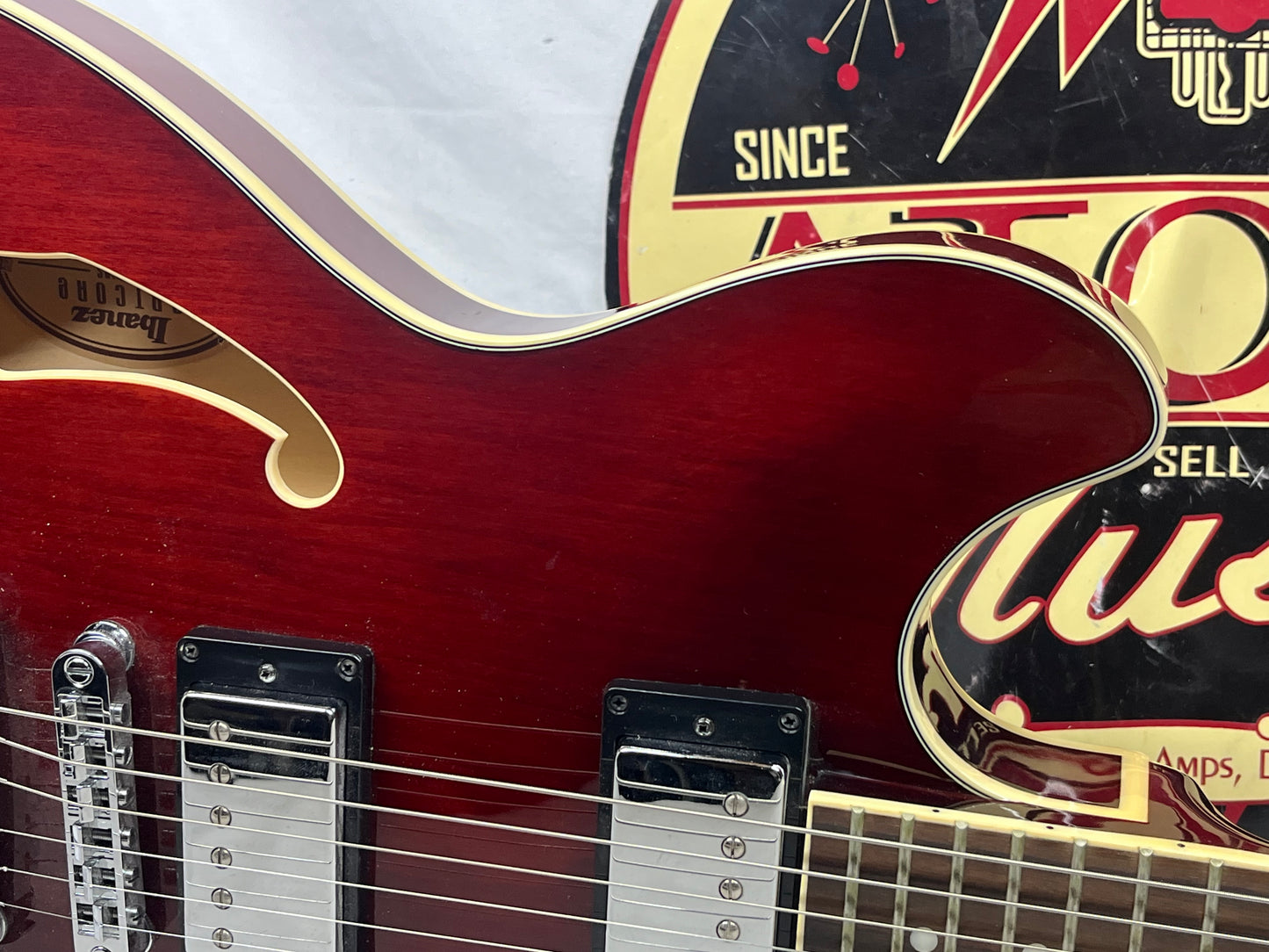 Ibanez Artcore Series AS73 Semi-Hollow Body Electric Guitar - Transparent Cherry Red