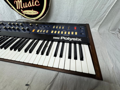 Korg PS-6 ps6 Polysix poly six 6-Voice Analog Synthsizer 61-Key Keyboard with SKB Case 1980s - Local Pickup Only