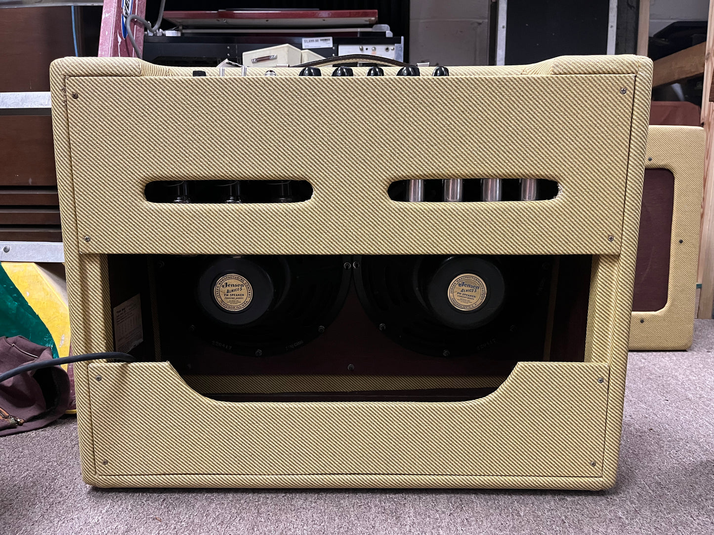 Fender 1957 Vintage Twin 5D8-A Guitar Tube Amplifier Combo - Reissue Chassis Re-Tweed Cabinet - Speakers from 1954 - Local Pickup Only