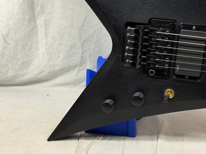 Washburn USA Custom Shop Vindicator Flying V Guitar with Case - Black