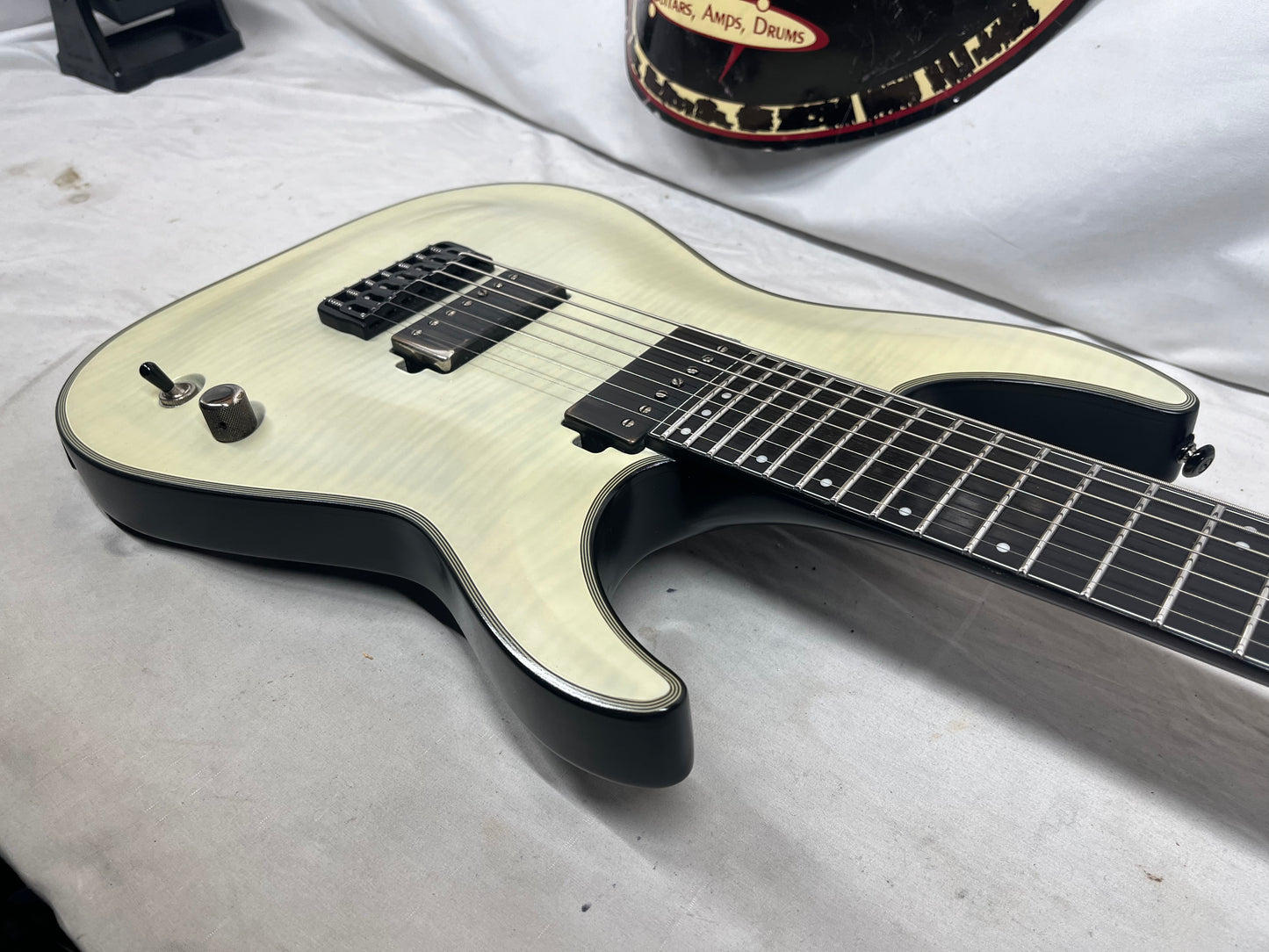 Schecter Diamond Series KM-7 7-String Doublecut HH Electric Guitar with Hard Case