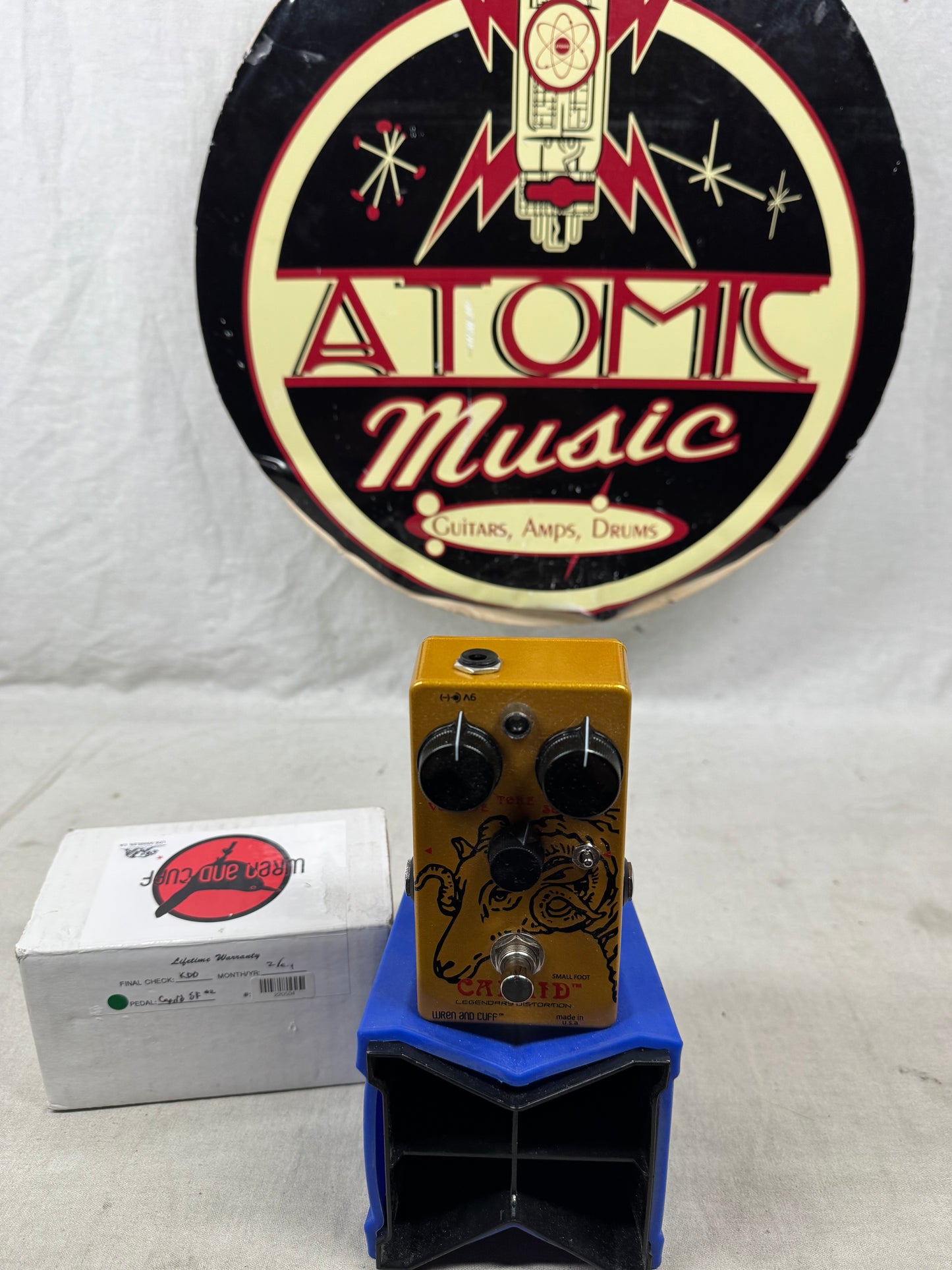 Wren and Cuff Caprid Small Foot Muffy Distortion Pedal with Box 2024