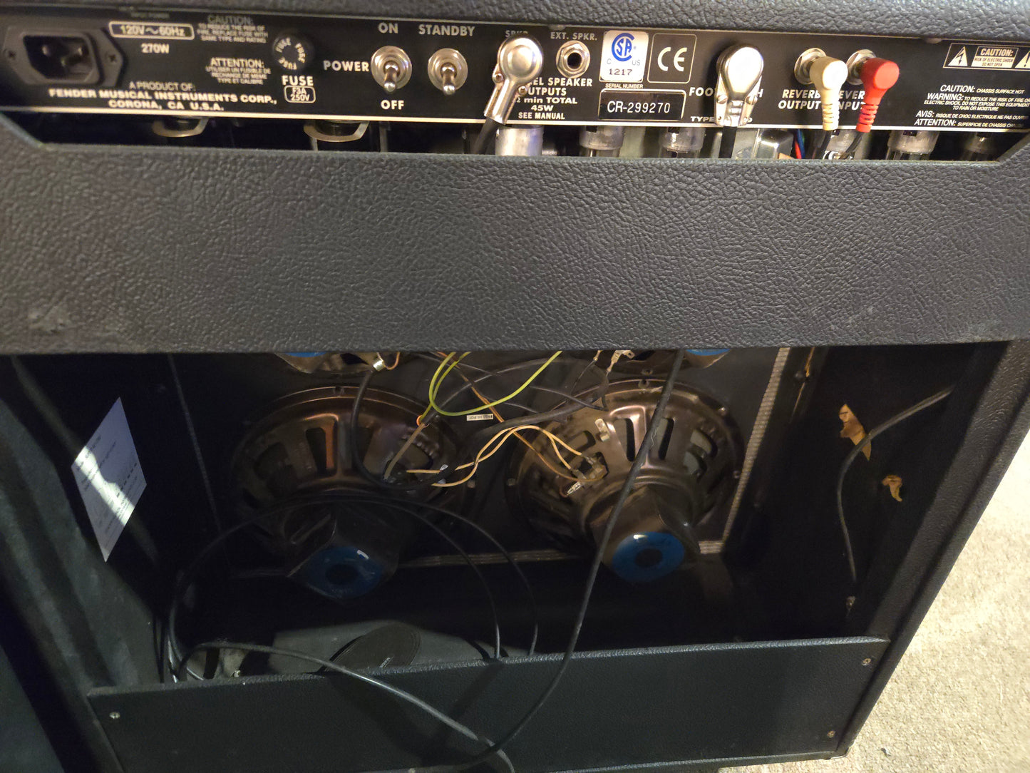 Fender '65 Super Reverb Reissue 45-Watt 4x10" Guitar Combo 2001 - Present - Local Pickup Only