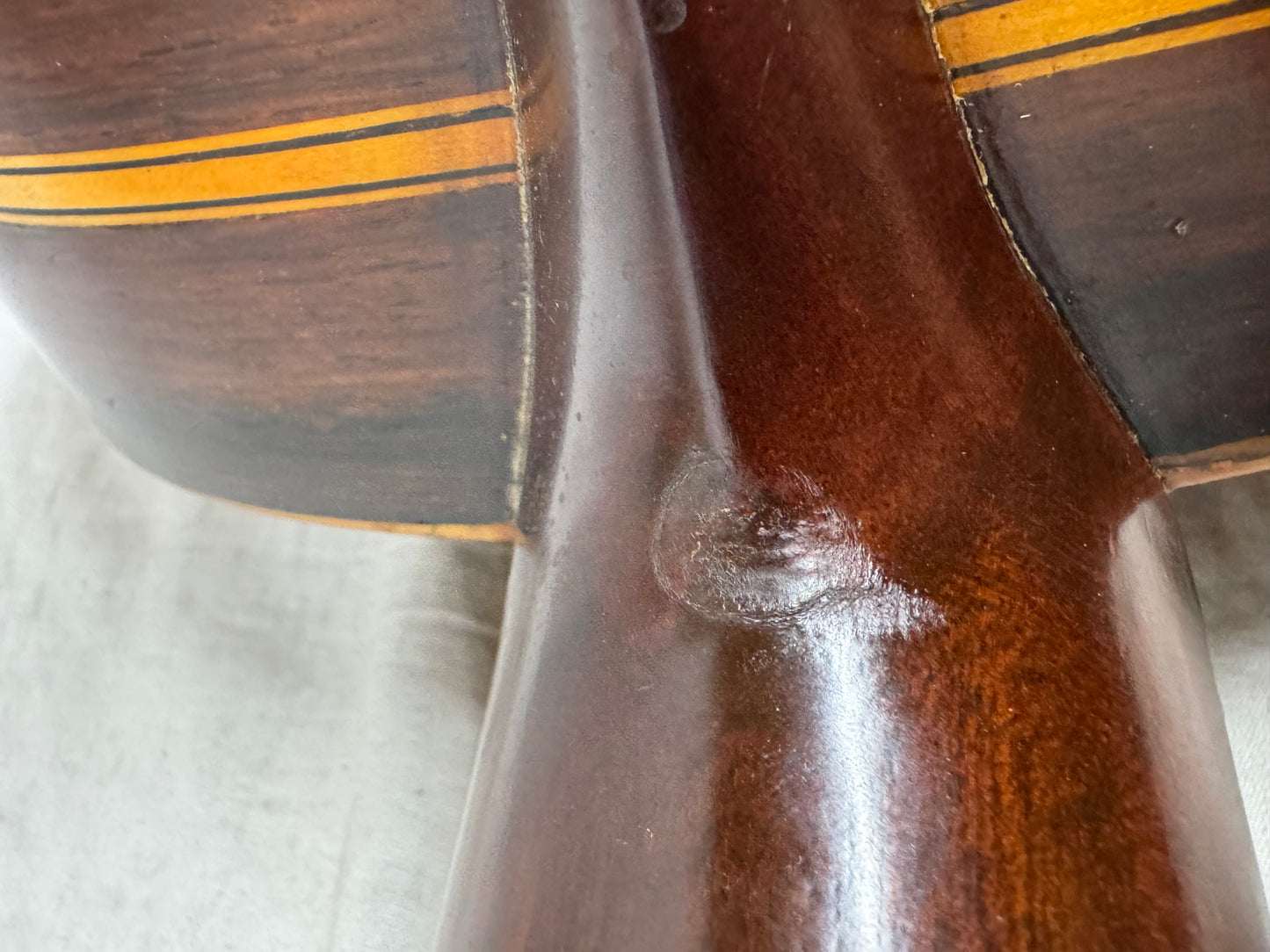 Unknown Builder Parlor Acoustic Guitar with Case late 1800s - early 1900s