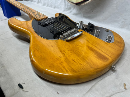 Music Man StingRay I Double Cutaway Electric Guitar with Hard Case - Natural