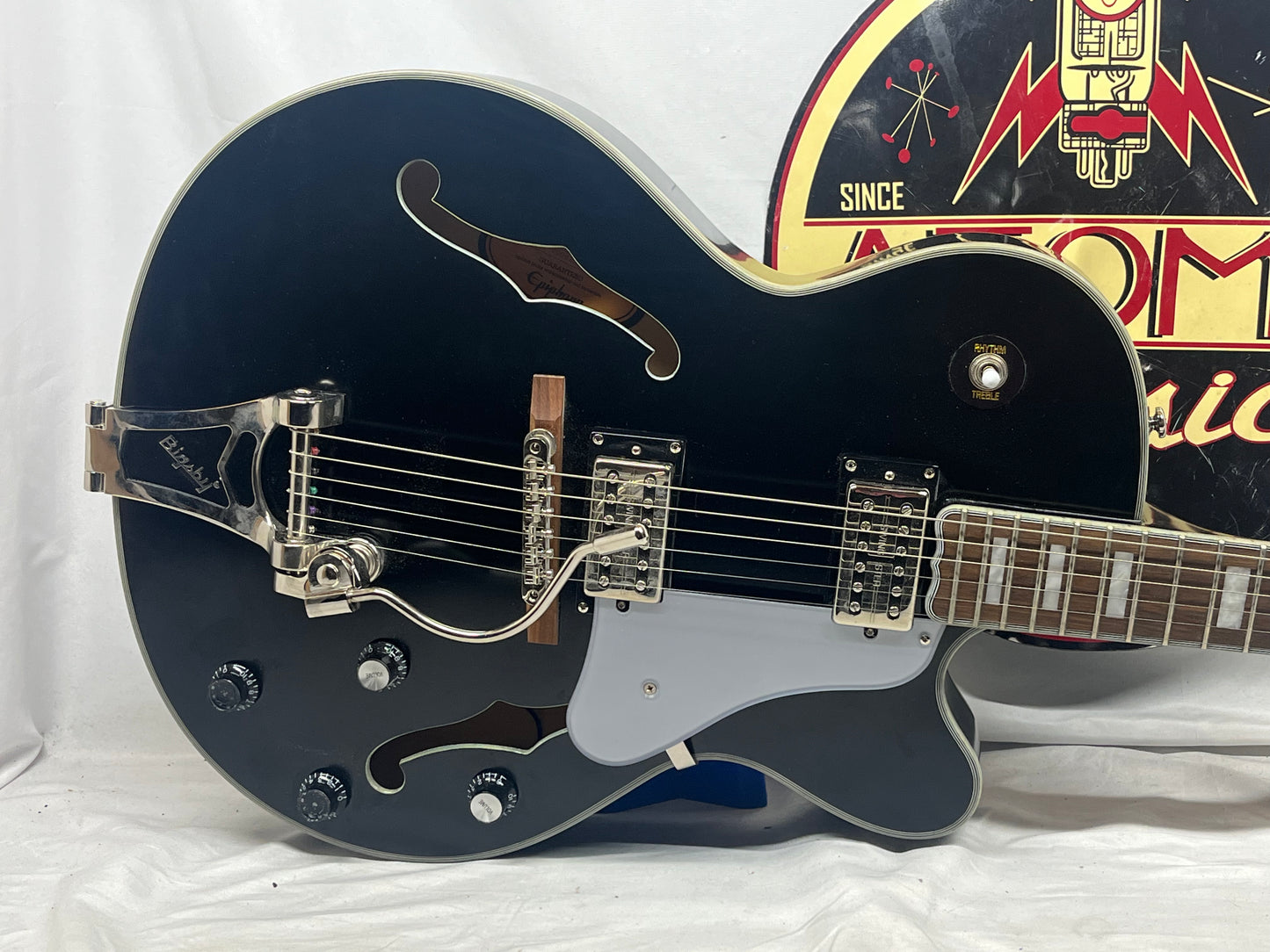 Epiphone Swingster Semi-Hollow Body Electric Guitar - Black Aged Gloss