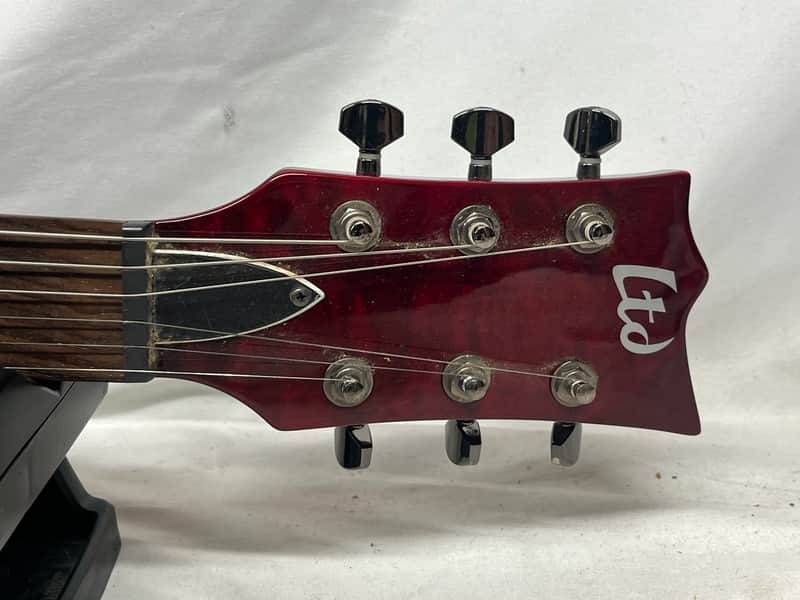 ESP LTD EC-100QM Singlecut HH Electric Guitar - Image 7