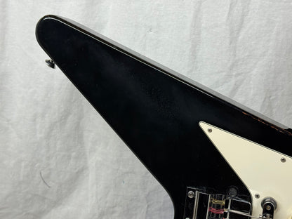Gibson Flying V Guitar with TKL Case - mods 1993 - Ebony / Black