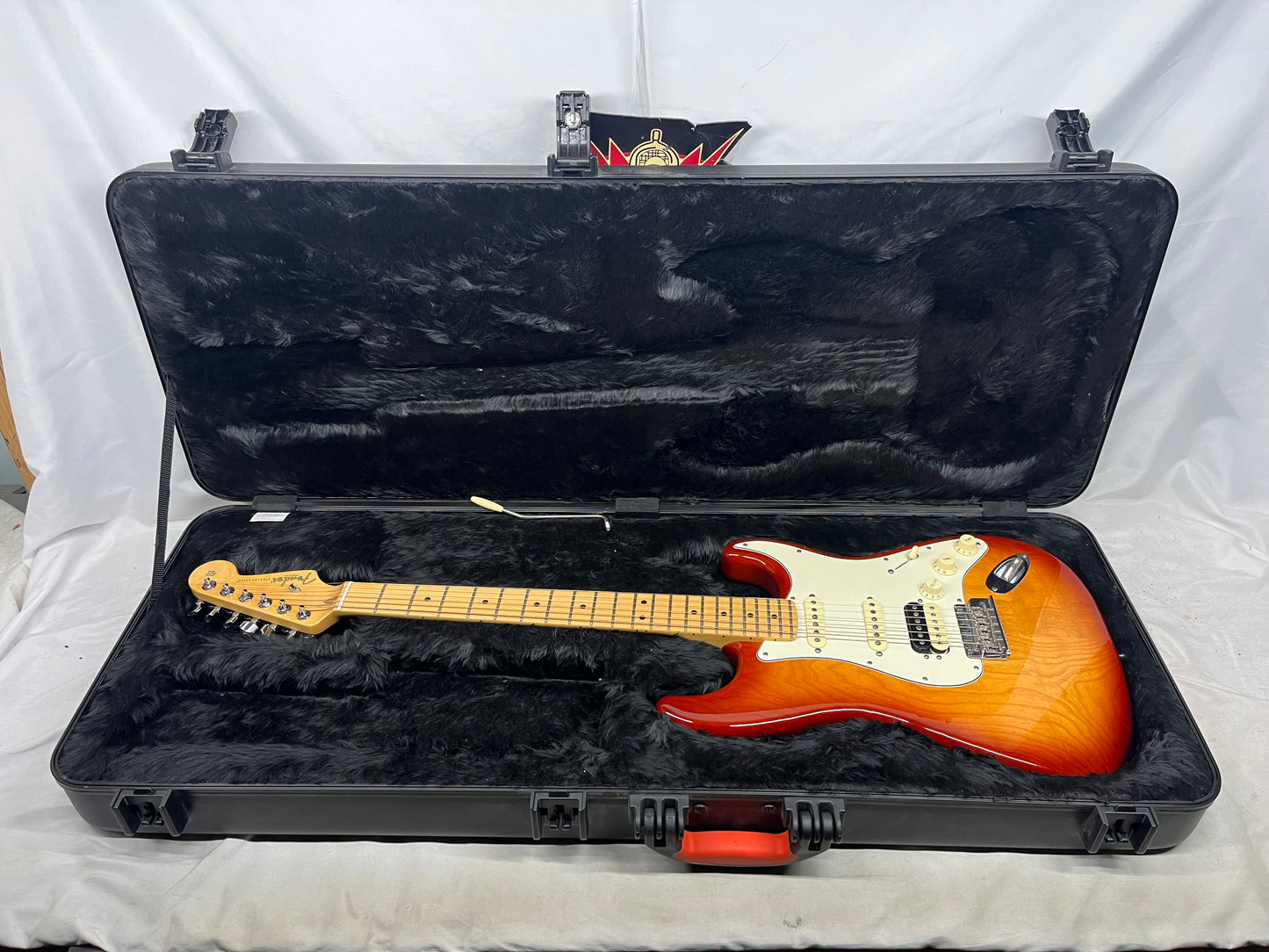 Fender American Standard Stratocaster Strat HSS Shawbucker Electric Guitar with Case - Sienna Sunburst