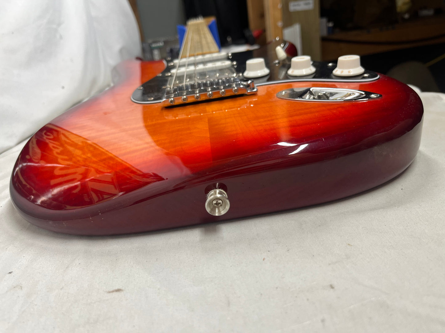 Fender Player Stratocaster Strat Plus Top Electric Guitar - Aged Cherry Burst
