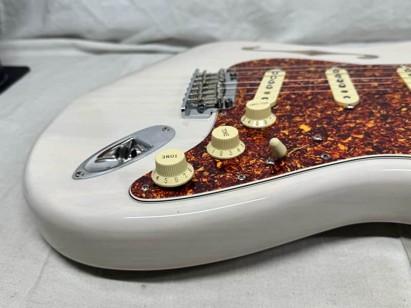 Fender American Professional II 2 Stratocaster neck on loaded FSR American Professional II 2 Thinline Semi-Hollow Body Guitar with Case - Image 19