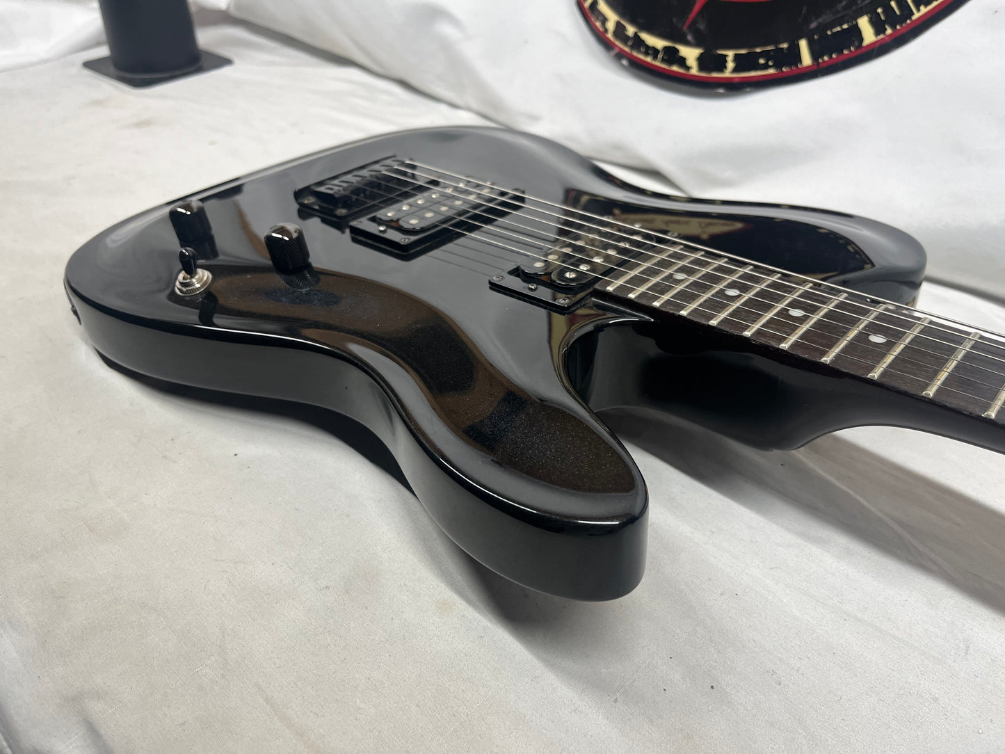 Squier Double Fat Telecaster tele Deluxe 2002 Electric Guitar - Black Metallic