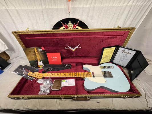 Fender USA Custom Shop 1959 '59 Telecaster Journeyman Guitar with COA + Case