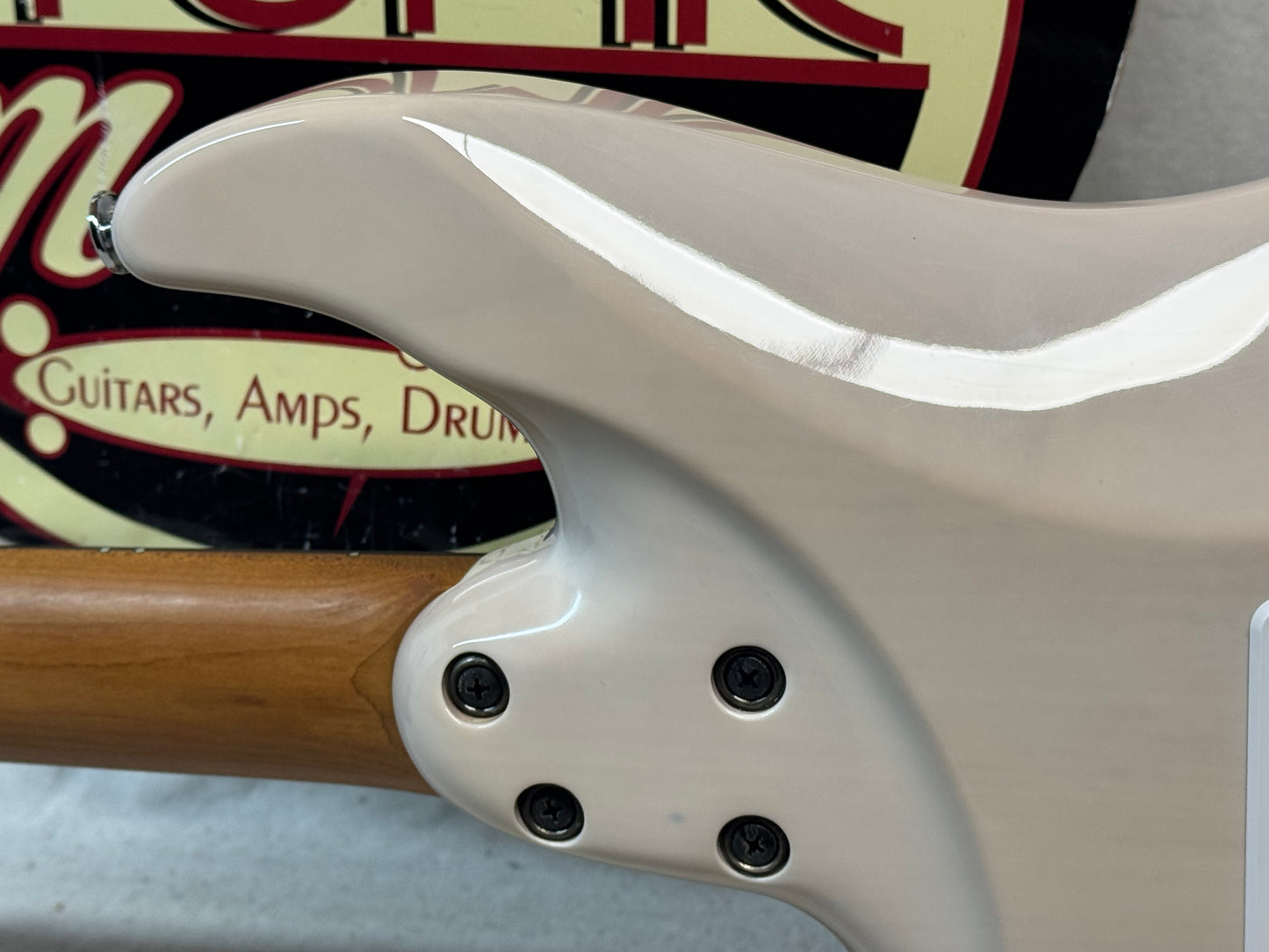 Ibanez Prestige AZ Series AZ2204N-AWD AZ2204 Guitar with Case - MIJ Made In Japan 2023 - Antique White Blonde