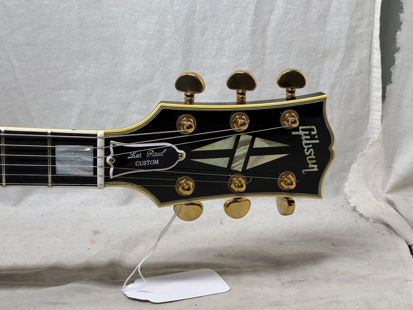 Gibson Custom Shop LPB-3 lpb3 Les Paul Custom Guitar with COA + Case - Ebony / Black