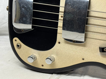 Fender USA Custom Shop '57 Precision Bass jrn Journeyman 4-string P-Bass with COA + Case 2020 - Black / Maple neck - relic'd