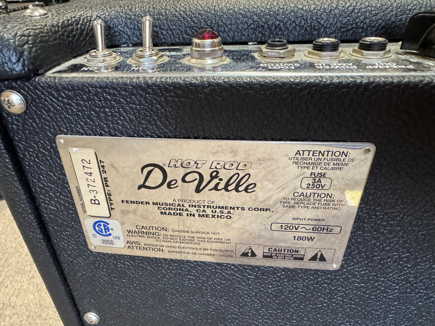 Fender Hot Rod DeVille 3-Channel 60-Watt 410 4x10" Tube Guitar Combo Amplifier - Local Pickup Only