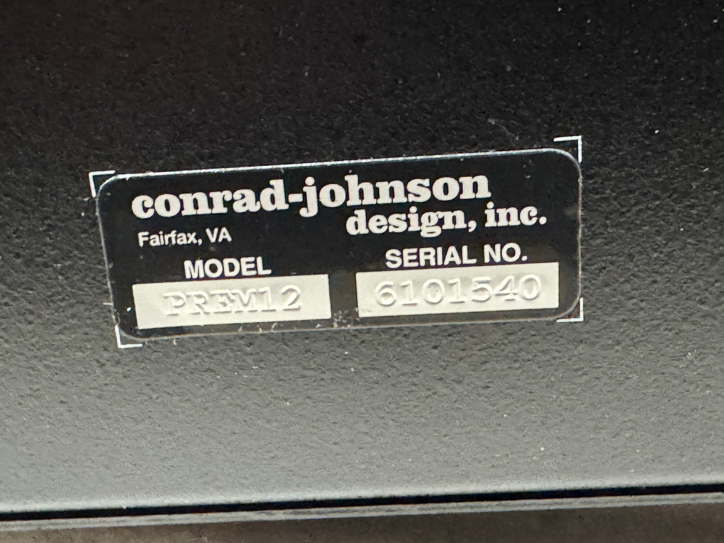 Conrad-Johnson PREM12 Premier 12 Monoblock Power Amplifier - !!Pair!! - Local Pickup Only