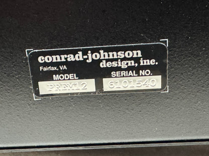Conrad-Johnson PREM12 Premier 12 Monoblock Power Amplifier - !!Pair!! - Local Pickup Only
