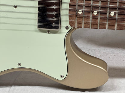Fender Chris Shiflett Telecaster Deluxe Guitar with Case 2019 - Shoreline Gold / Rosewood fingerboard