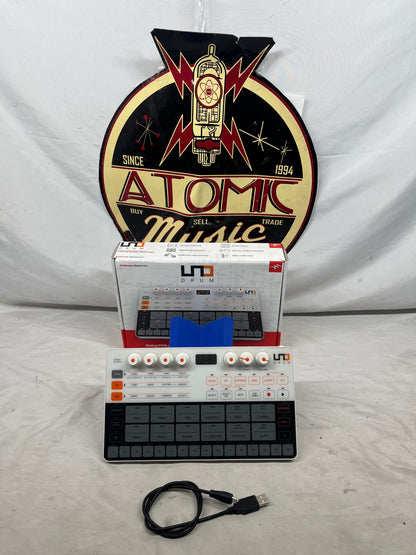 IK Multimedia UNO Drum Analog/PCM Drum Machine with Box and USB Cable