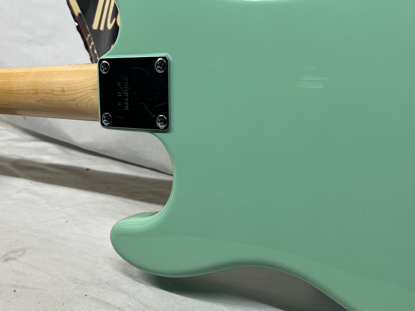 Squier Tom DeLonge Signature Stratocaster Strat Electric Guitar - Surfboard Green