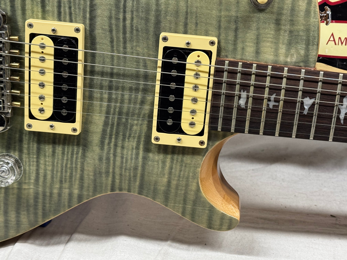PRS Paul Reed Smith SE Zach Myers (Shinedown) SH Signature Singlecut Semi-Hollowbody Guitar 2014 - Trampas Green