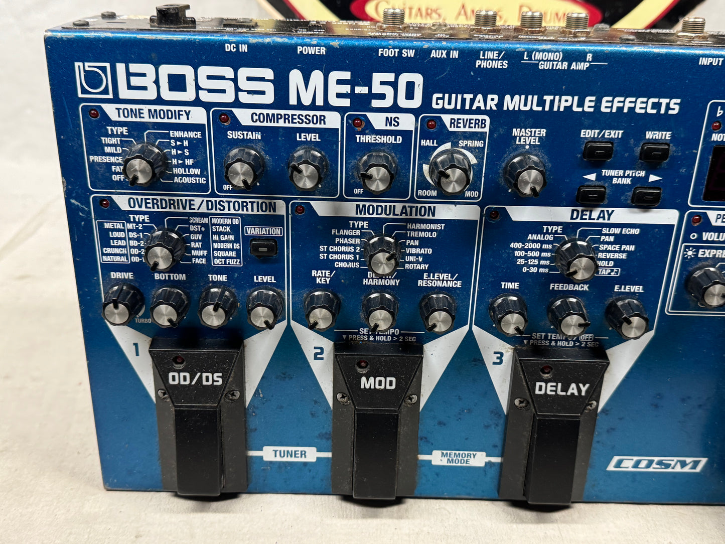 Boss ME-50 me50 Guitar Multi-Effects Preamp Pedal