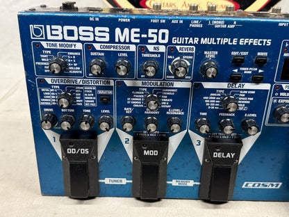 Boss ME-50 me50 Guitar Multi-Effects Preamp Pedal
