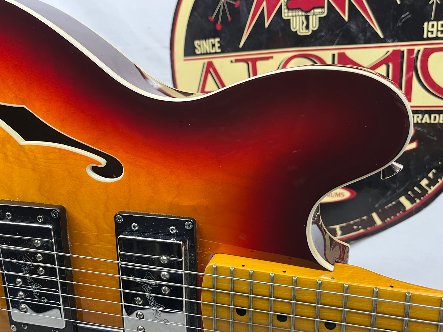 Fender Starcaster Semi-Hollow Body Electric Guitar - Aged Cherry Burst with Gig Bag
