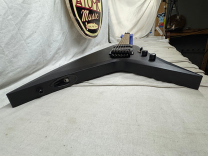 Washburn USA Custom Shop Vindicator Flying V Guitar with Case - Black