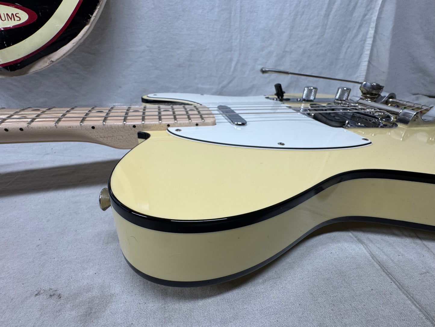 Fender USA Custom Shop 1969 '69 Telecaster Custom NOS Guitar with COA + Case 2014 - Vintage White - Double Black Binding / Maple neck