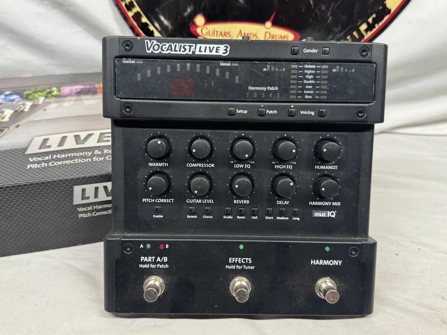 DigiTech VL3 Vocalist Live 3 Multi-Effects Pedal with Box
