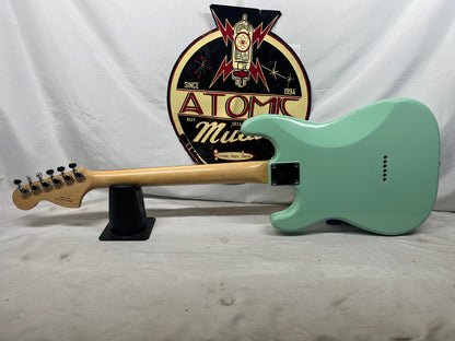 Squier Tom DeLonge Signature Stratocaster Strat Electric Guitar - Surfboard Green