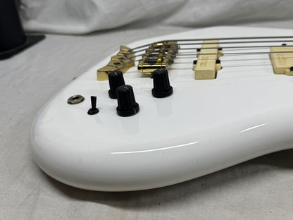Alembic Elan 4-string Bass with Case - White (likely re-fin'd)
