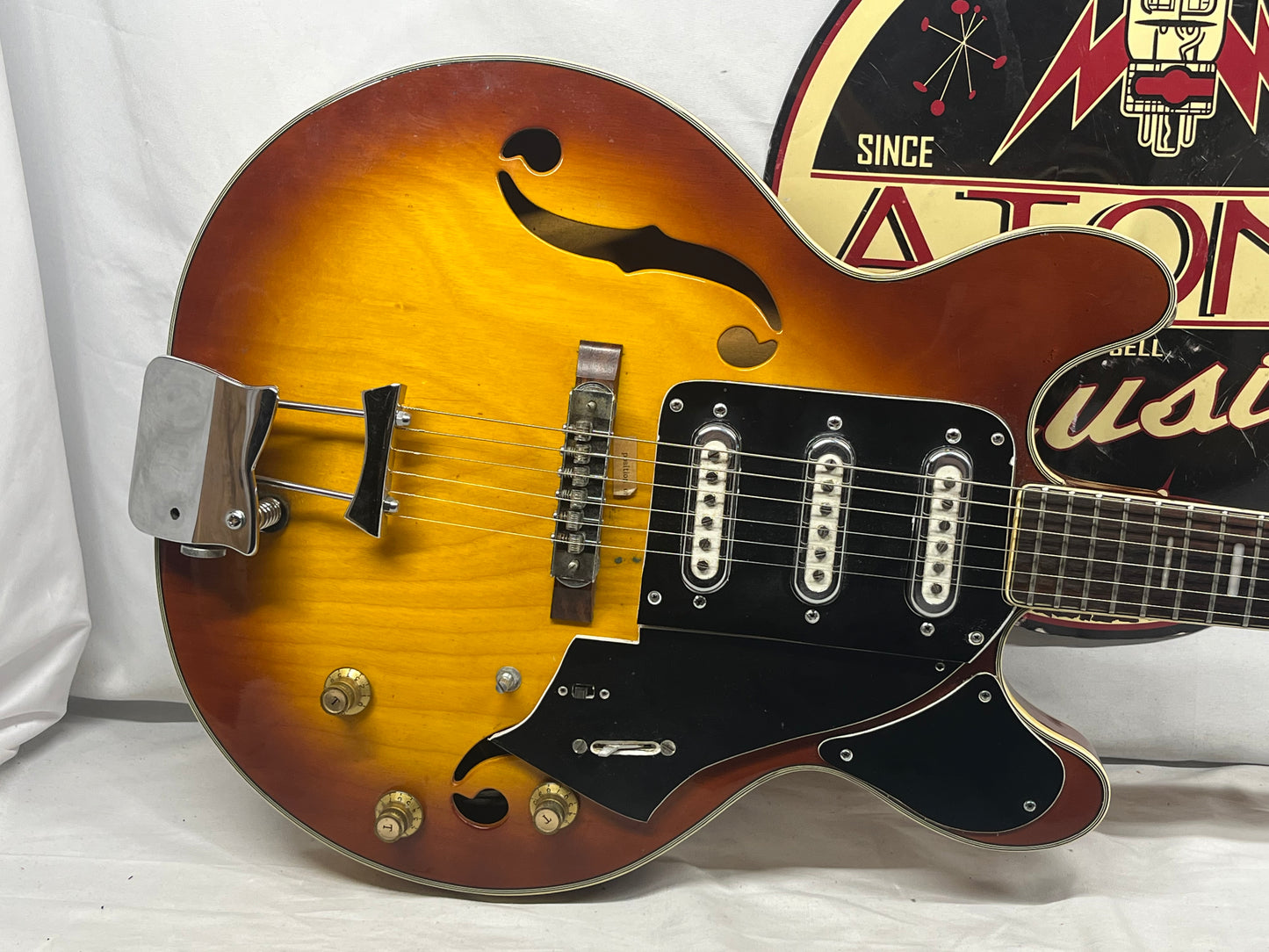 Univox Custom Hollow Body Electric Guitar